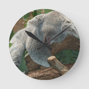 Koala-Bärn-Liebe-Tier-Schicksals-Geschenke Runde Wanduhr