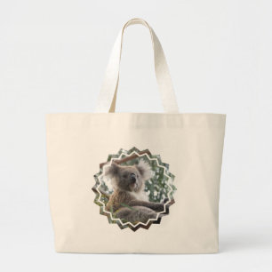 Koala-Bärn-Tatsachen-Leinwand-Tasche Jumbo Stoffbeutel