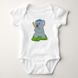 Koala Baseball Baseball Baby Strampler