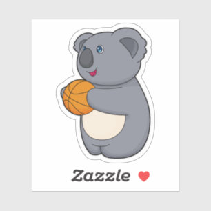 Koala Basketball-Spieler Basketball Aufkleber