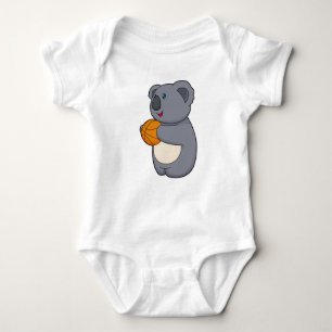 Koala Basketball-Spieler Basketball Baby Strampler