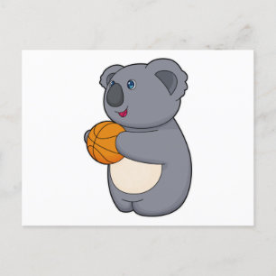 Koala Basketball-Spieler Basketball Postkarte