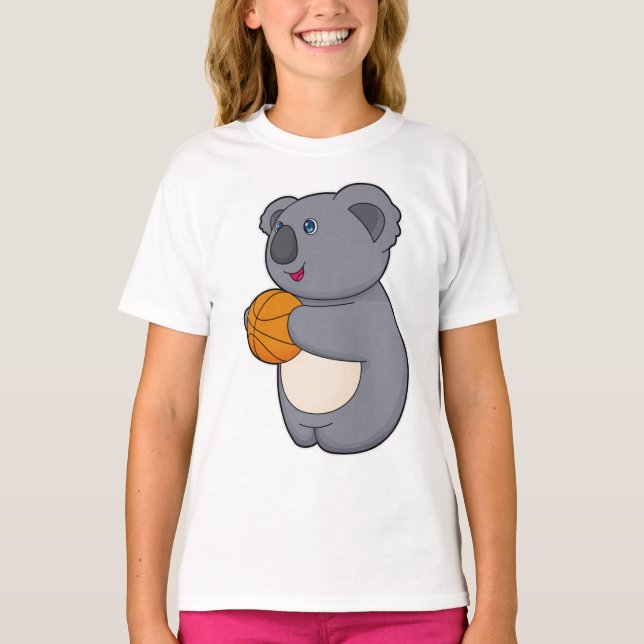 Koala Basketball-Spieler Basketball T-Shirt (Vorderseite)