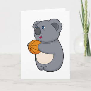 Koala Basketballspieler Basketball Karte