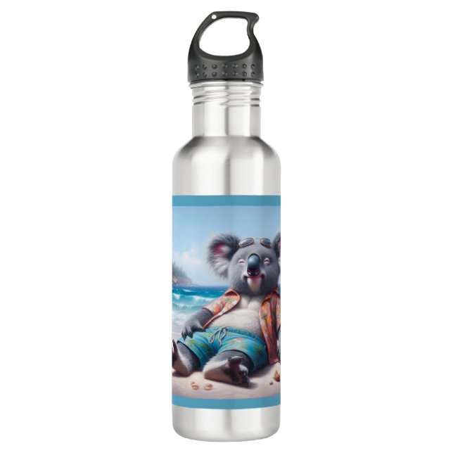 Koala Beach Edelstahlflasche (Vorderseite)