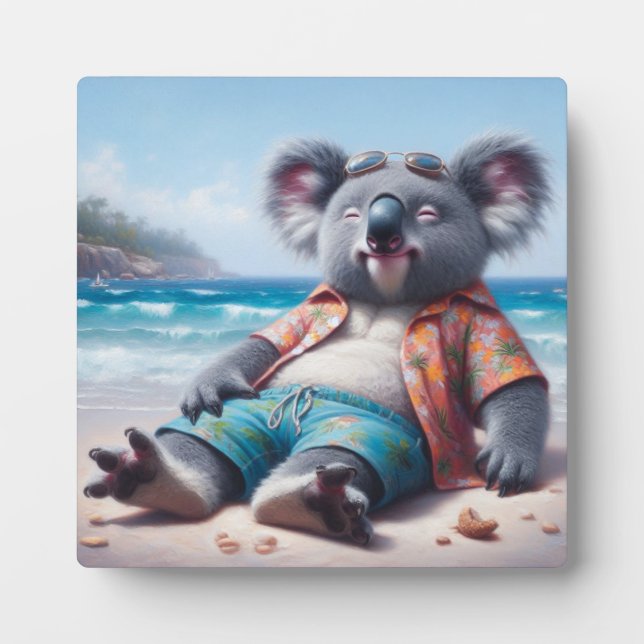 Koala Beach Fotoplatte (Vorderseite)