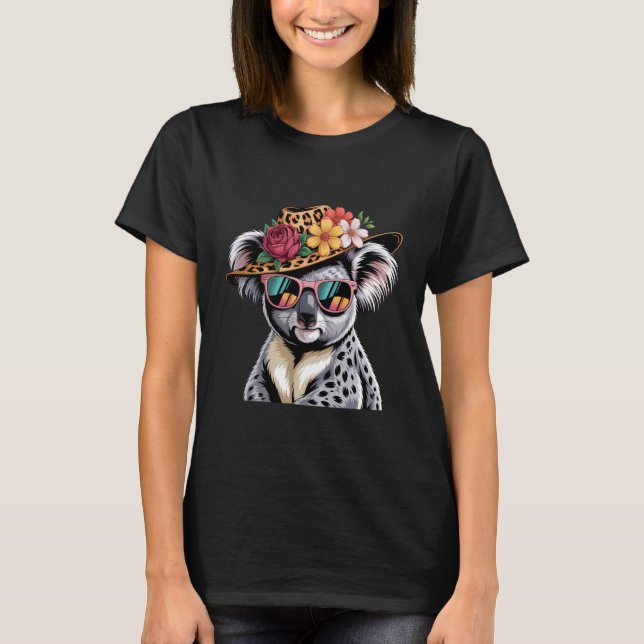 Koala Bear Artwork Tropical Animal Graphic Art Koa T-Shirt (Vorderseite)