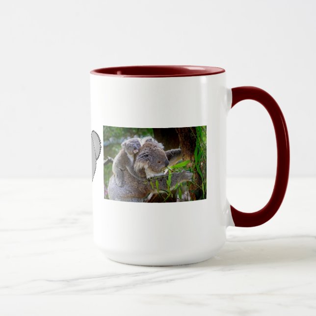 Koala Bear Aussi Safari Liebe Naturschutzgebiet Tasse (Rechts)