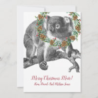 Koala Bear Aussie Weihnachtsgrüße