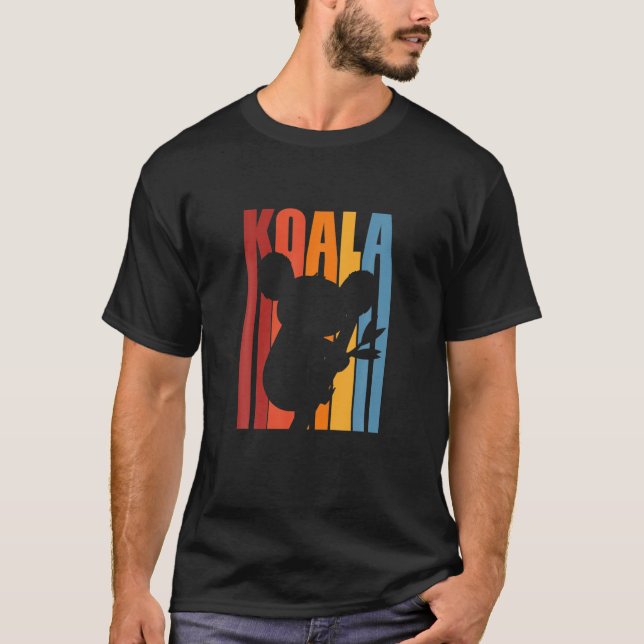 Koala Bear Australia Australian Marsupial Retro T-Shirt (Vorderseite)