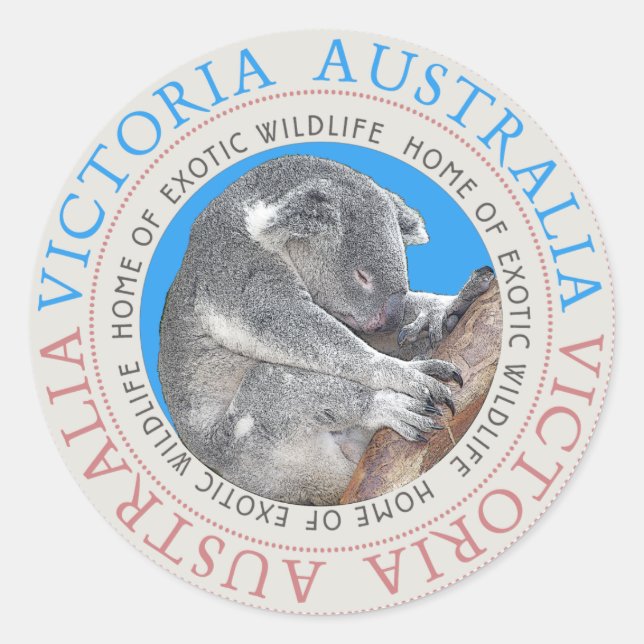 Koala Bear Australia Sticker (Vorderseite)
