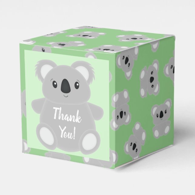 Koala Bear Babydusche Geschenkschachtel (Vorderseite)