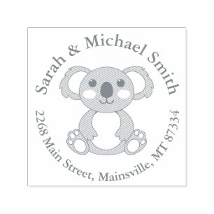 Koala Bear Babydusche Permastempel