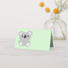 Koala Bear Babydusche Platzkarte