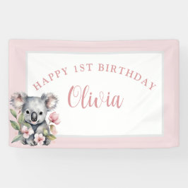 Koala Bear Birthday Banner