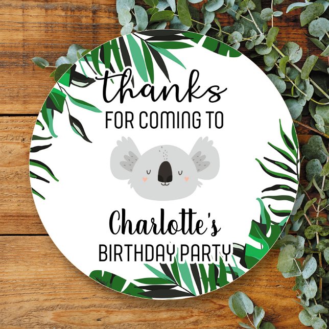 Koala Bear Birthday Sticker (Von Creator hochgeladen)