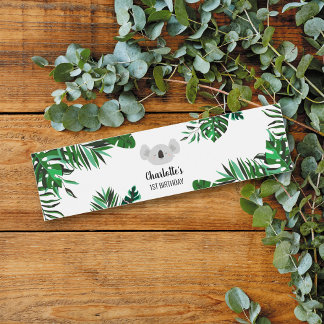 Koala Bear Birthday Water Flasche Etikett