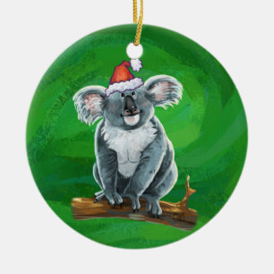 Koala Bear Christmas Keramik Ornament