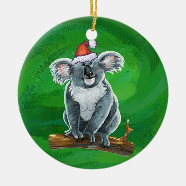 Koala Bear Christmas Keramik Ornament (Vorne)