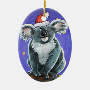 Koala Bear Christmas Keramik Ornament