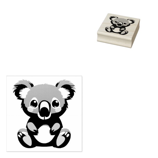 Koala Bear Crafting Gummistempel (Stempel)