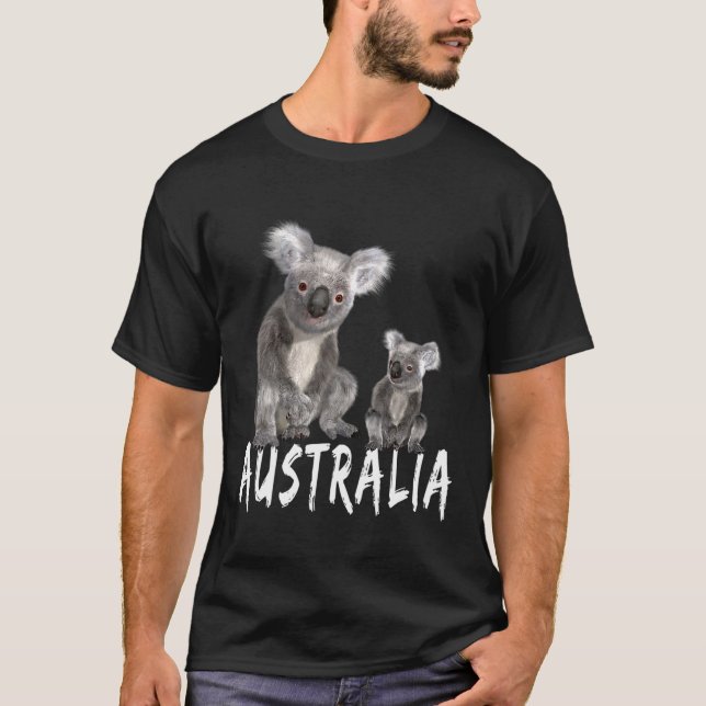 Koala Bear Cudly Kola Marsupial Animal T-Shirt (Vorderseite)