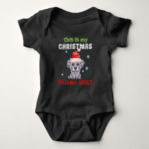 Koala Bear Das ist mein Weihnachts-Pajama-Shirt Baby Strampler