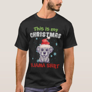 Koala Bear Das ist mein Weihnachts-Pajama-Shirt T-Shirt