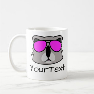 Koala Bear Doodle Gesicht Personalisierter Kaffee Kaffeetasse
