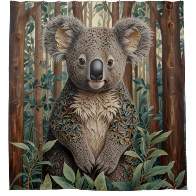 Koala Bear Duschvorhang (Vorderseite)