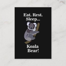 Koala Bear Funny Visitenkarte