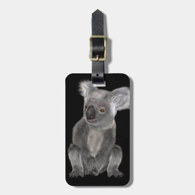 Koala Bear Gepäckanhänger (Vorderseite vertikal)