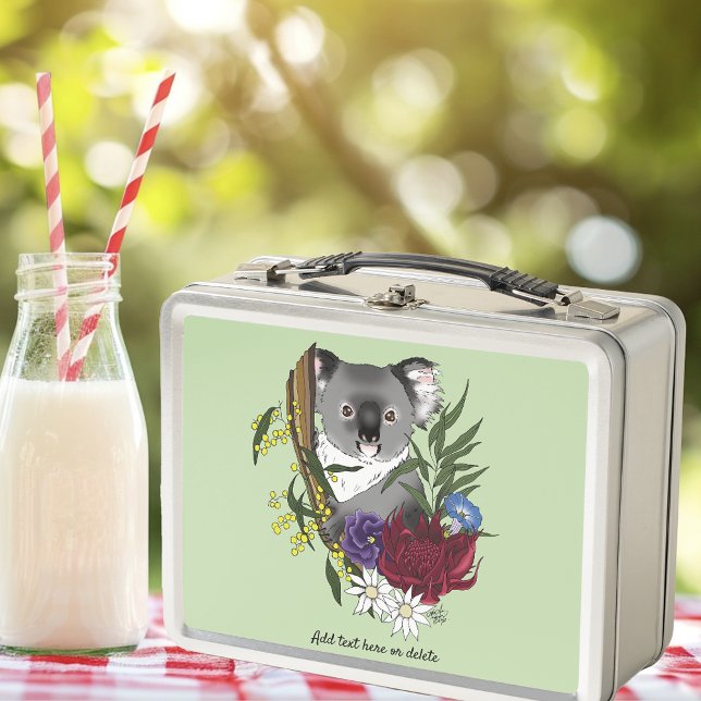 Koala Bear Green Metall Brotdose (Von Creator hochgeladen)
