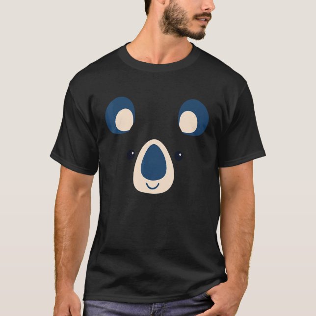 Koala Bear Halloween Kostüm Einfaches Jungtier T-Shirt (Vorderseite)