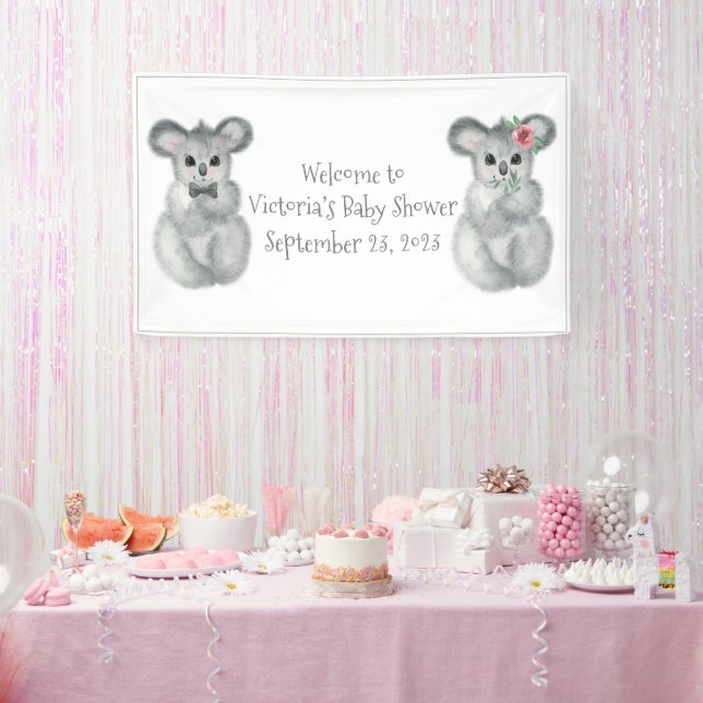 Koala Bear individuelle Babydusche Banner (Party)