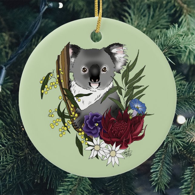 Koala Bear Keramik Ornament (Von Creator hochgeladen)
