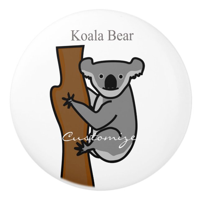 Koala Bear Kletterbaum Thunder_Cove Keramikknauf (Vorderseite)