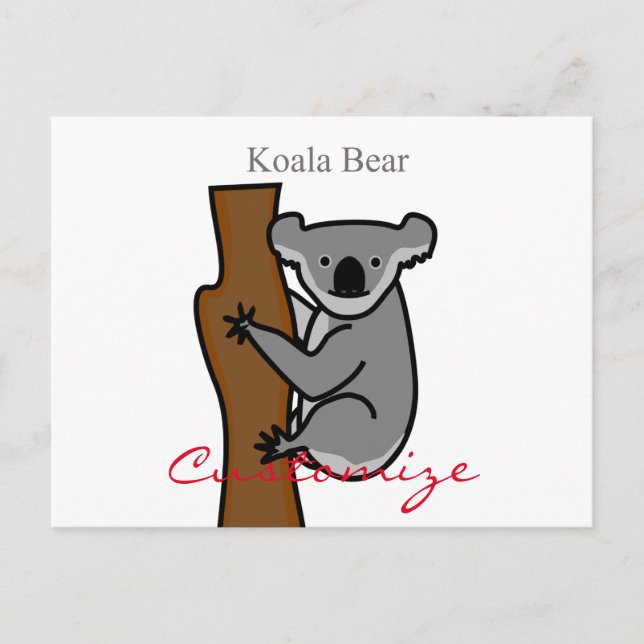 Koala Bear Kletterbaum Thunder_Cove Postkarte (Vorderseite)