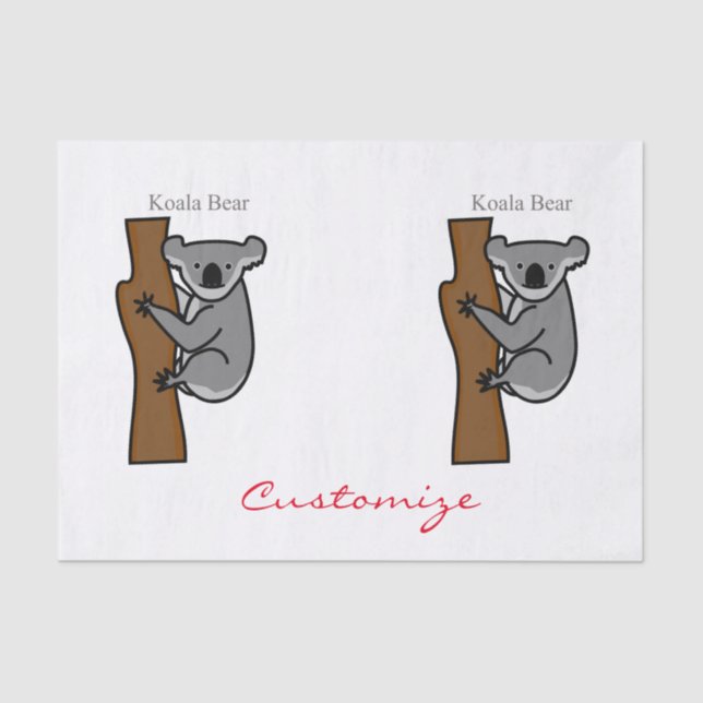 Koala Bear Kletterbaum Thunder_Cove Seidenpapier (Vorderseite)