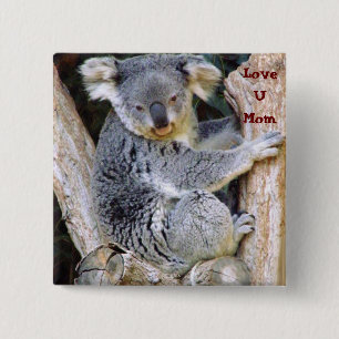 Koala Bear Liebe_ Button