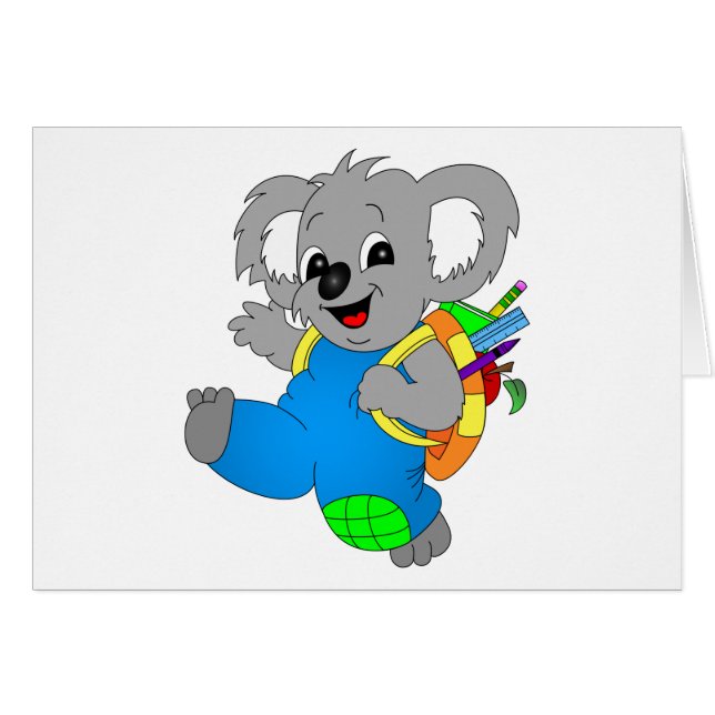 Koala Bear mit Rucksack (Vorderseite (Horizontal))