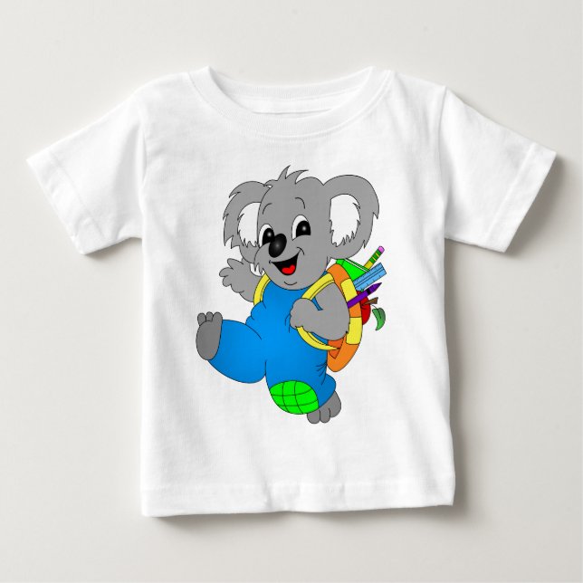 Koala Bear mit Rucksack Baby T-shirt (Vorderseite)