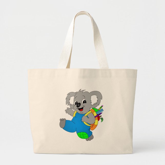 Koala Bear mit Rucksack Jumbo Stoffbeutel (Vorne)