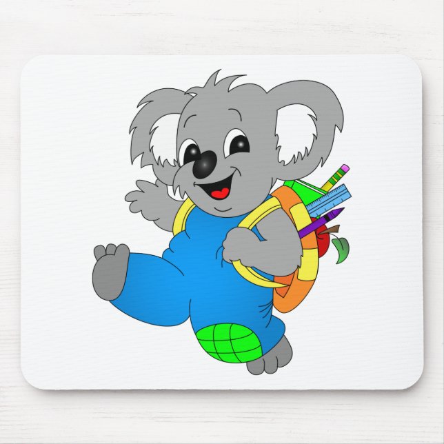 Koala Bear mit Rucksack Mousepad (Vorne)