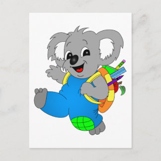 Koala Bear mit Rucksack Postkarte