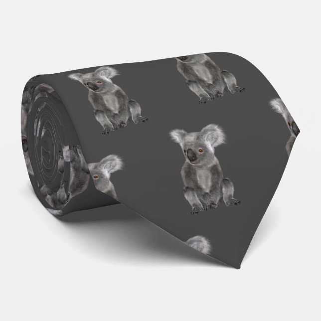 Koala Bear Neck Tie Krawatte (Gerollt)