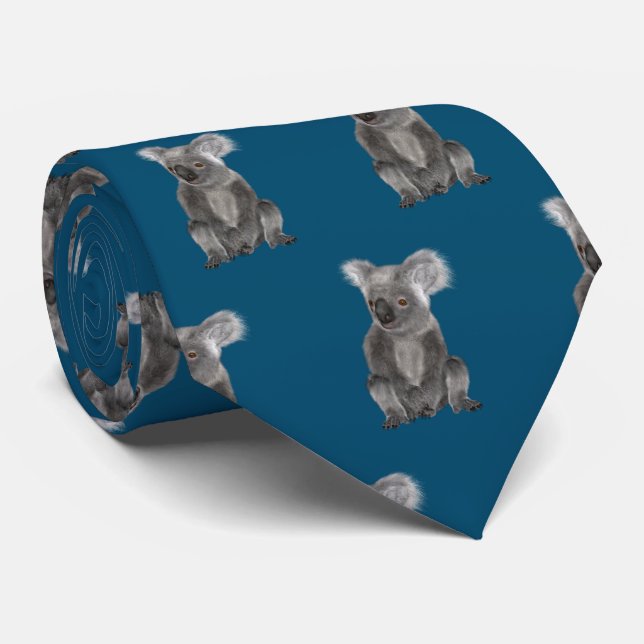 Koala Bear Neck Tie Krawatte (Gerollt)