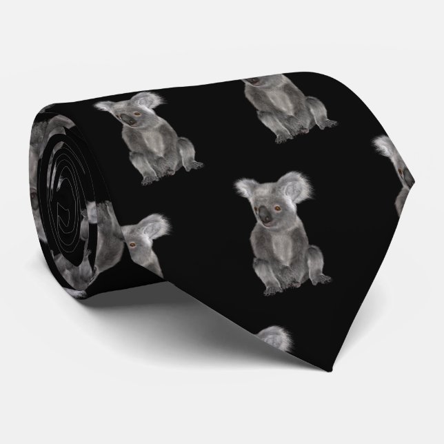 Koala Bear Neck Tie Krawatte (Gerollt)