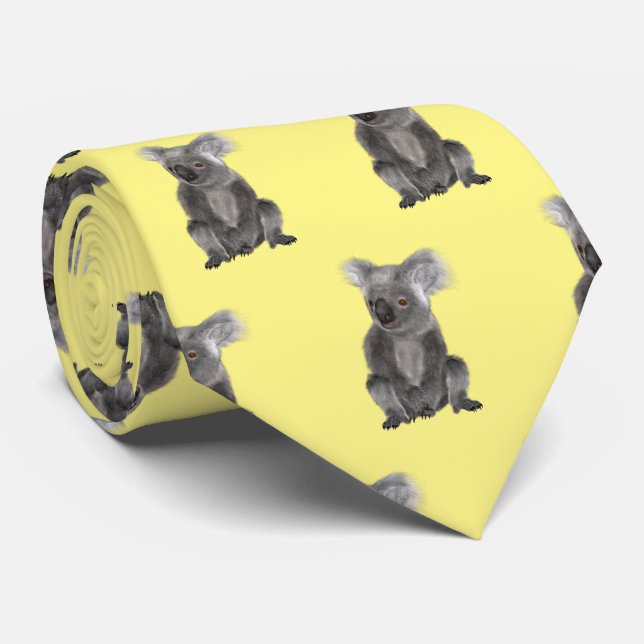 Koala Bear Neck Tie Krawatte (Gerollt)