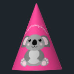 Koala Bear Niedlich Kid Birthday Party Partyhütchen<br><div class="desc">Adorable kuschelige Koalabären mit rosa machen ein vollkommenes Geburtstagsthema,  für ein Mädchen,  einen Jungen oder ein Kind,  das diese niedlichen australischen Koalabären Lieben! Ideal für tierliebende Kinder! Auch perfekt für den ersten Geburtstag eines Babys!</div>